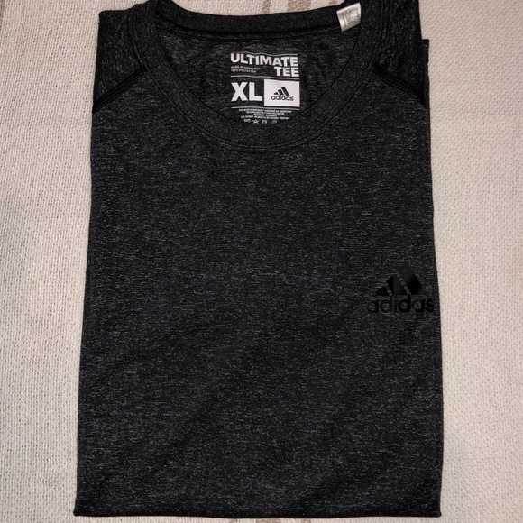 Gray Adidas Ultimate Climaite Tee Sz L  NWOT - Picture 2 of 6